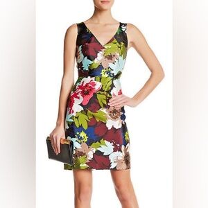 Trina Turk Floral Watercolor Cosima Sleeveless 20th Holiday 2015 Size 2
